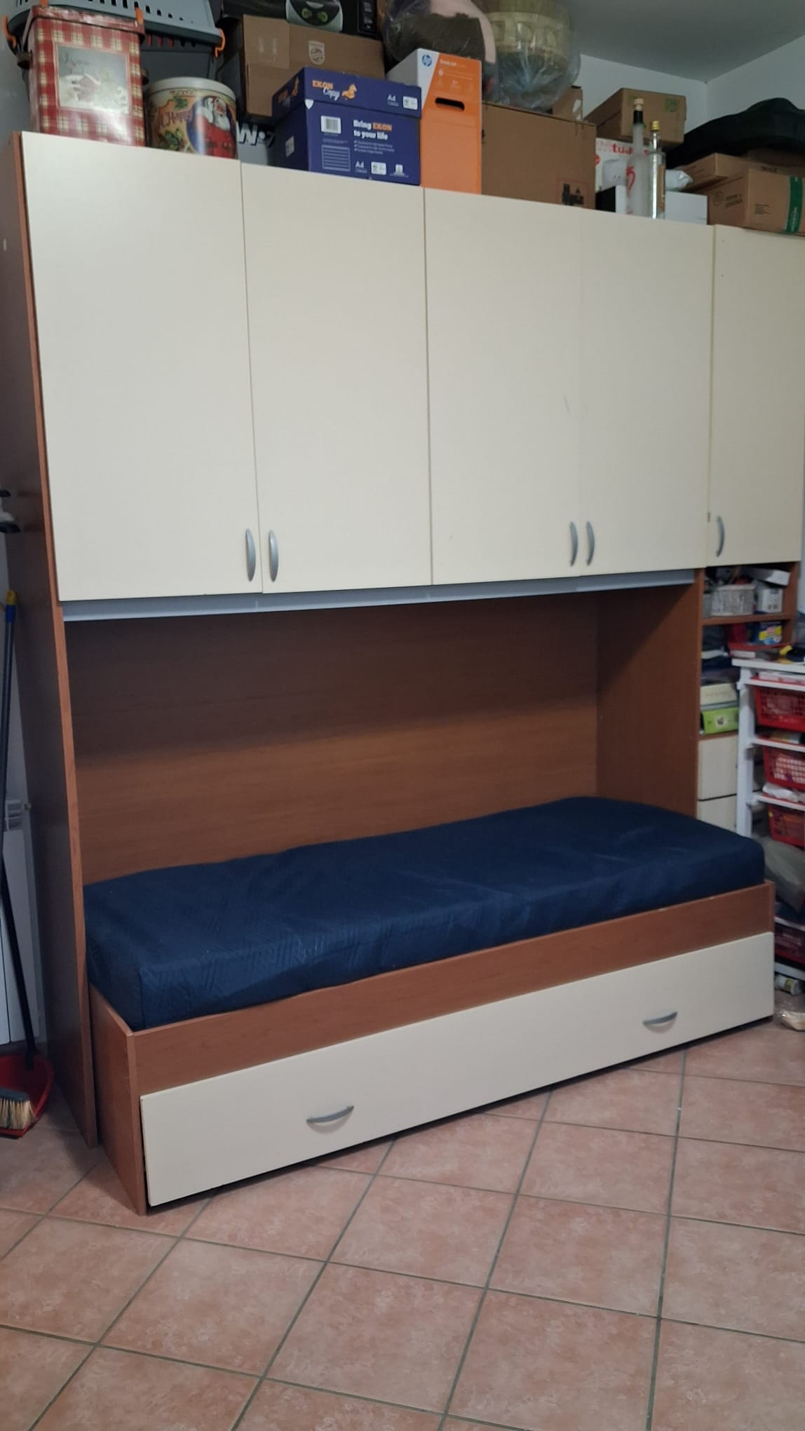 Cameretta armadio ponte due letti