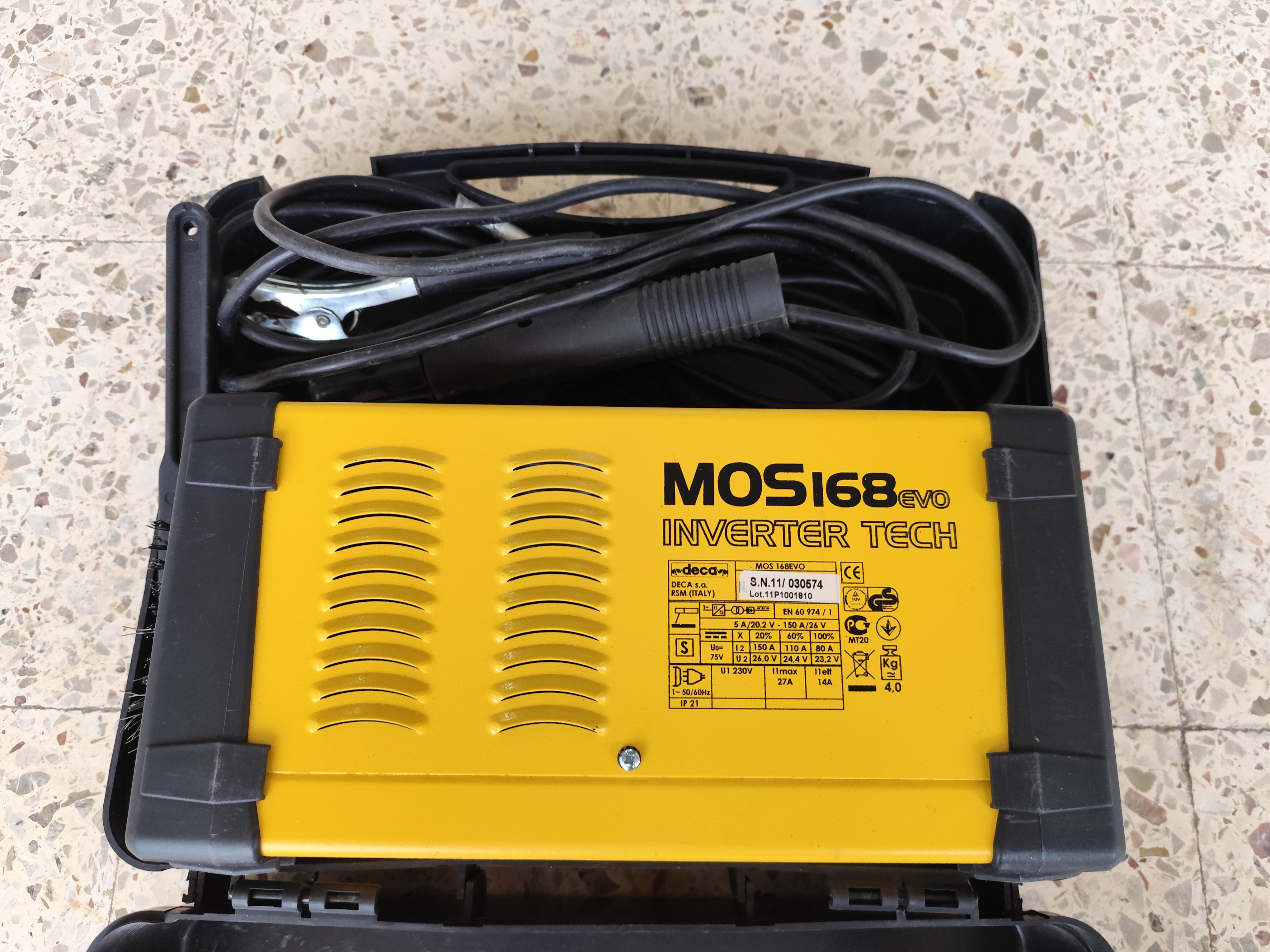 Saldatrice Inverter TIG DECA MOS 168 con valigetta