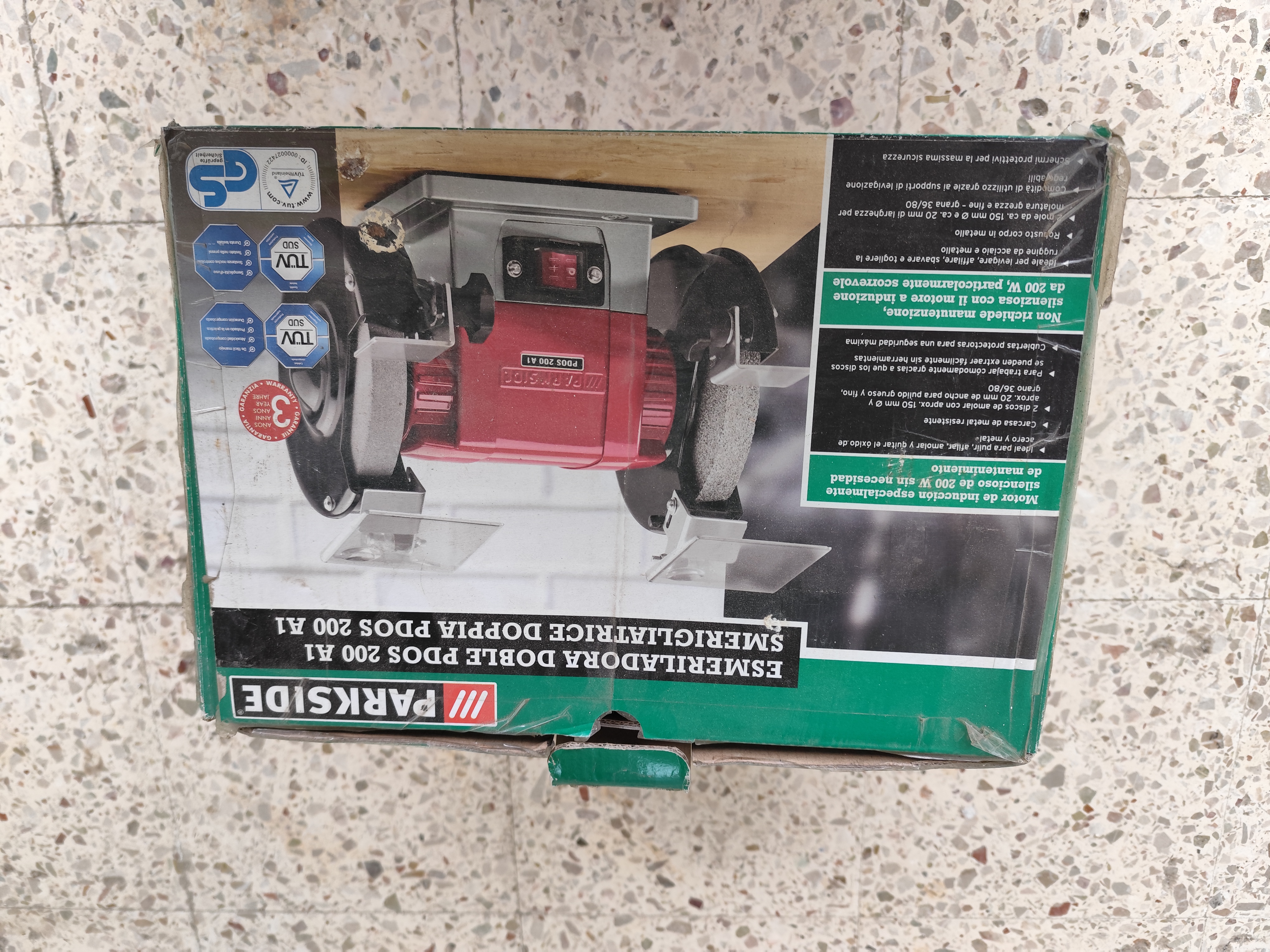 Smerigliatrice doppia Parkside PDOS 200 A1 200W