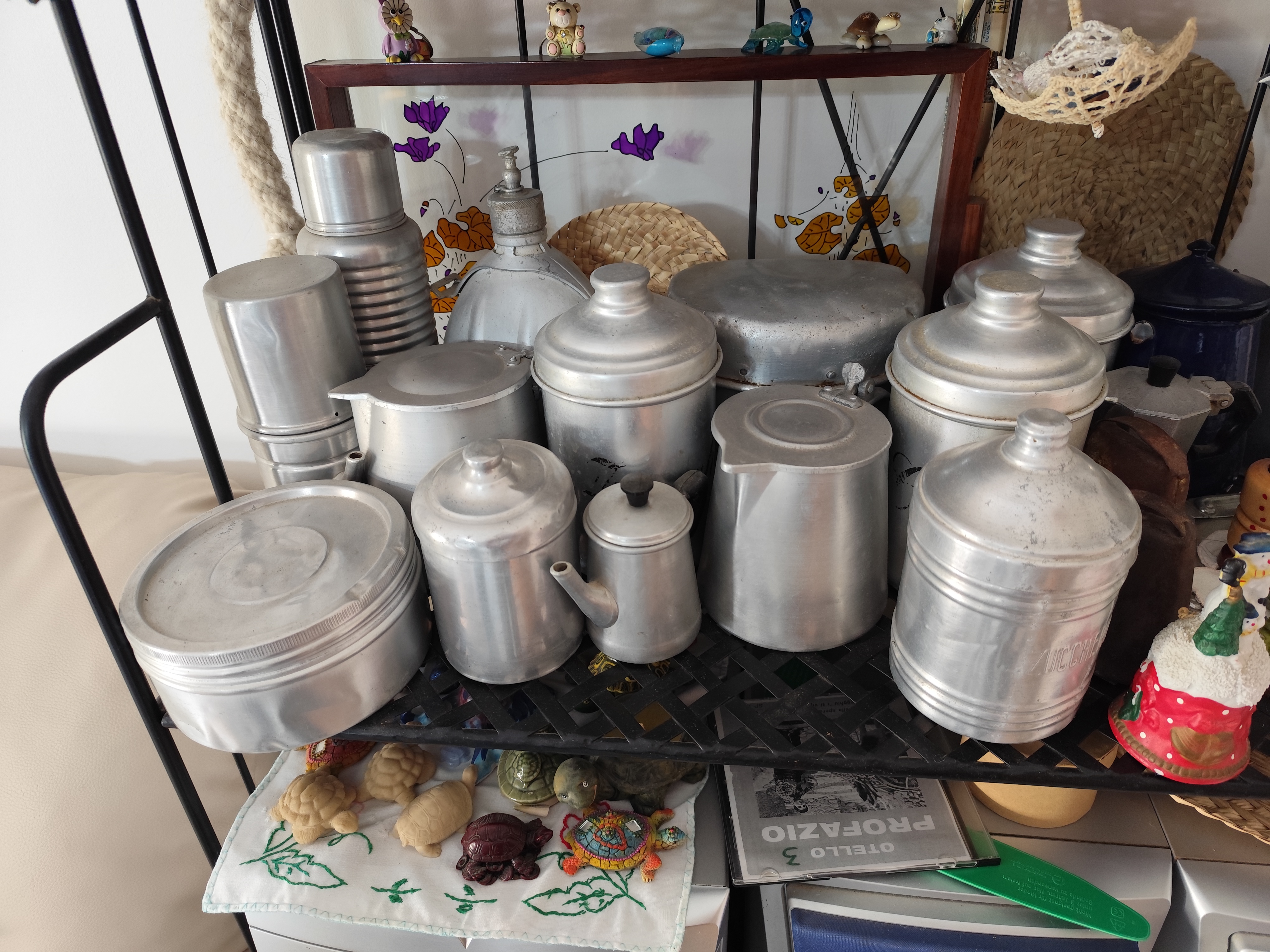 Set barattoli alluminio vintage